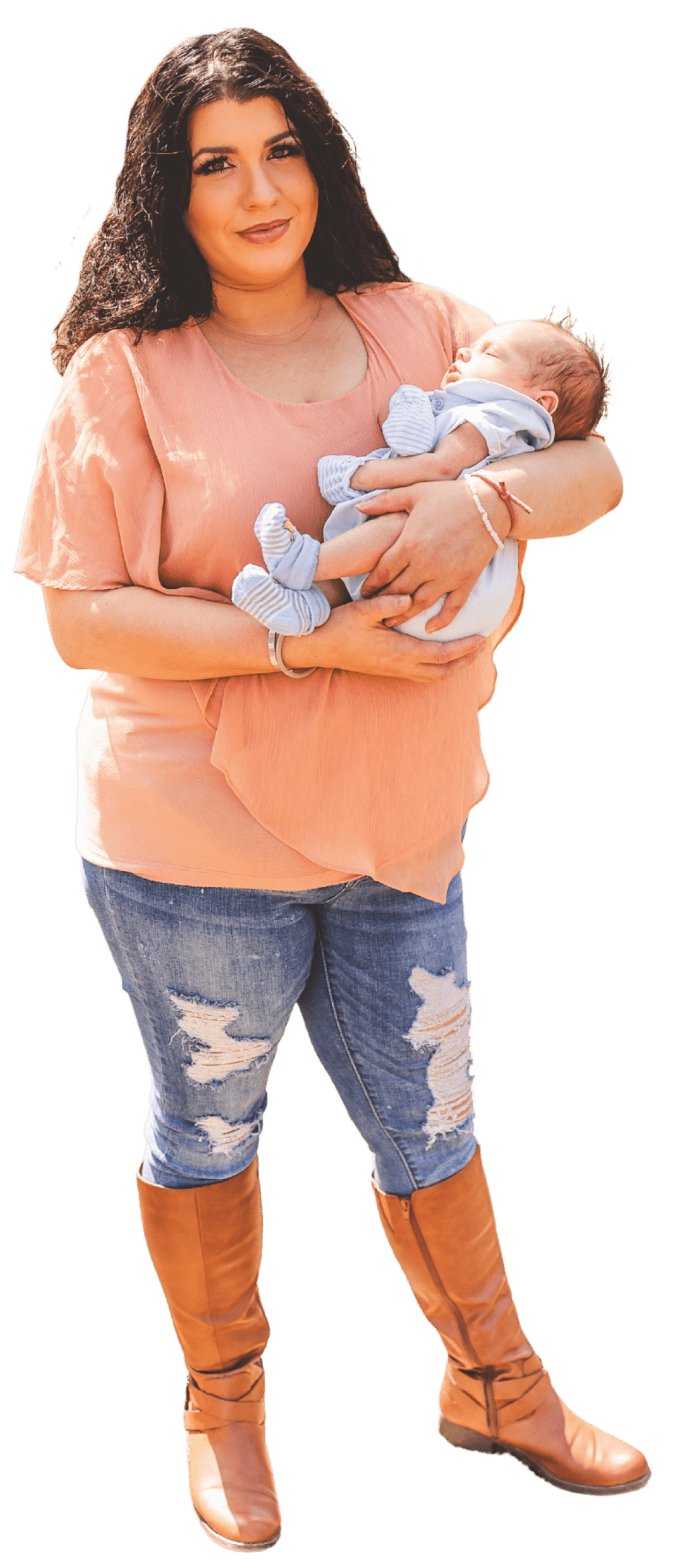 Woman and child